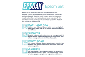 Epsoak USP Epsom Salt – 10 lbs