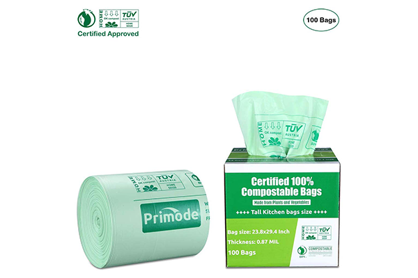 Tall Kitchen Biodegradable Trash Bags, Details about   Primode 100% Compostable Bags 13 Gallon 