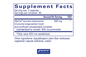 Pure Encapsulations CurcumaSorb – 180 Capsules