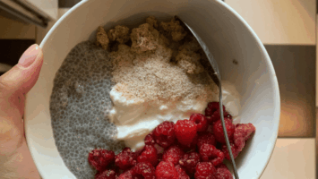 Read more about the article Support Gut Health, Hormones, and Energy with This Chia + Flax Yogurt Parfait with Berries