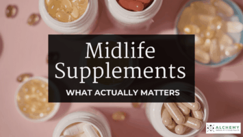 Read more about the article Supplements That Actually Matter in Perimenopause (And Why Most Women Don’t Need 25 Pills)